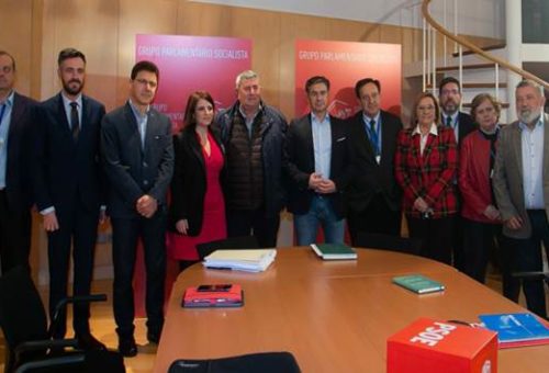 herminio sancho en reunión grupo parlamentario socialista